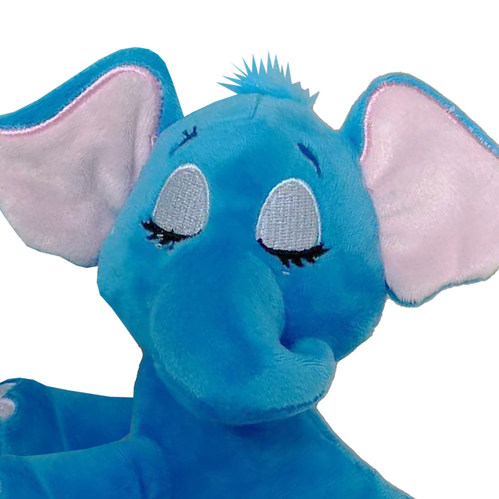 Happpy Nappers: Lullabrites Moon Pet - Elephant - Blue - Light & Sounds Plush