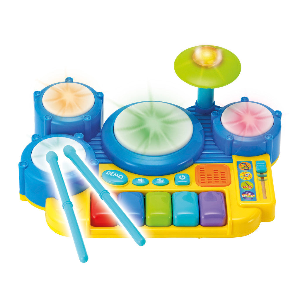 Winfun: Boppin' Beats Drum Set Keyboard - Lights & Sounds Toy, Ages 18mo+