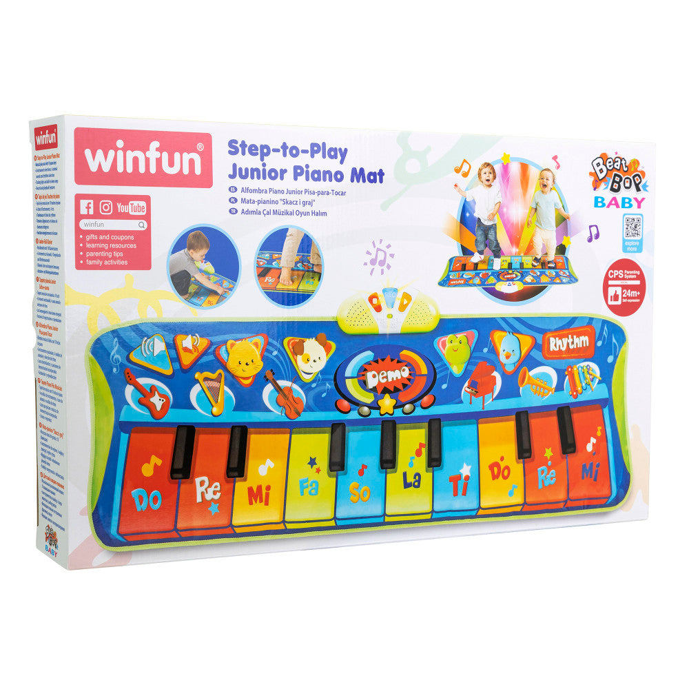 Winfun: Step-To-Play: Junior Piano Mat - Lights & Sounds, Age 2+