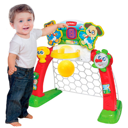 Winfun: 4-In-1 Sports Center - 4 Modes: Soccer, Basketball, Bowling, & Golf, LED Screen, Ages 18mo+