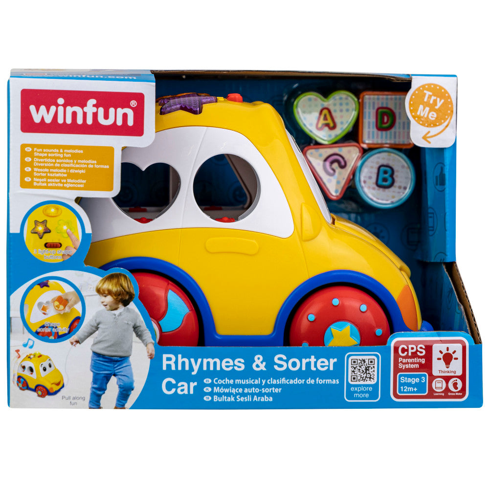 Winfun: Rhymes & Sorter Car - Lights & Sounds, Age 12mo+