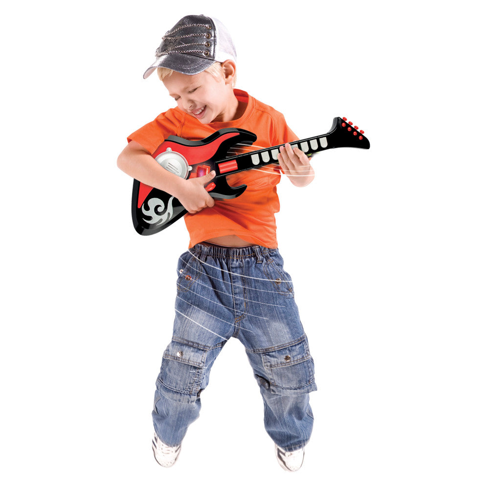 Winfun: Cool Sounds: Guitar - Black & Red - 8 Key Instrument, Ages 3+