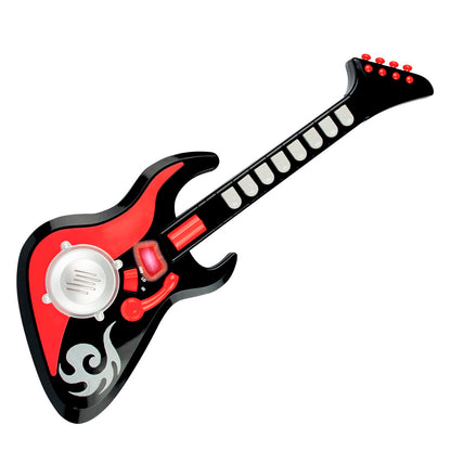 Winfun: Cool Sounds: Guitar - Black & Red - 8 Key Instrument, Ages 3+