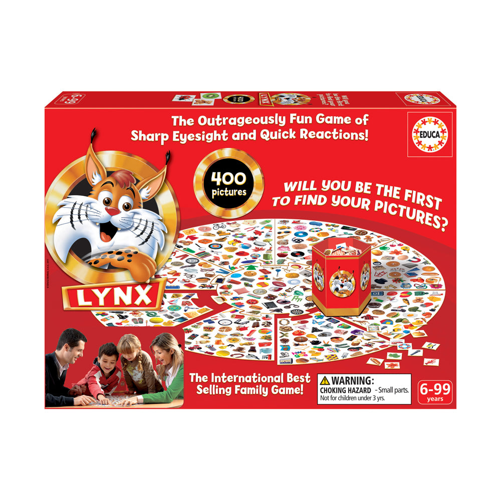 Lynx Board Game by Educa - Family Visual Reflex Challenge