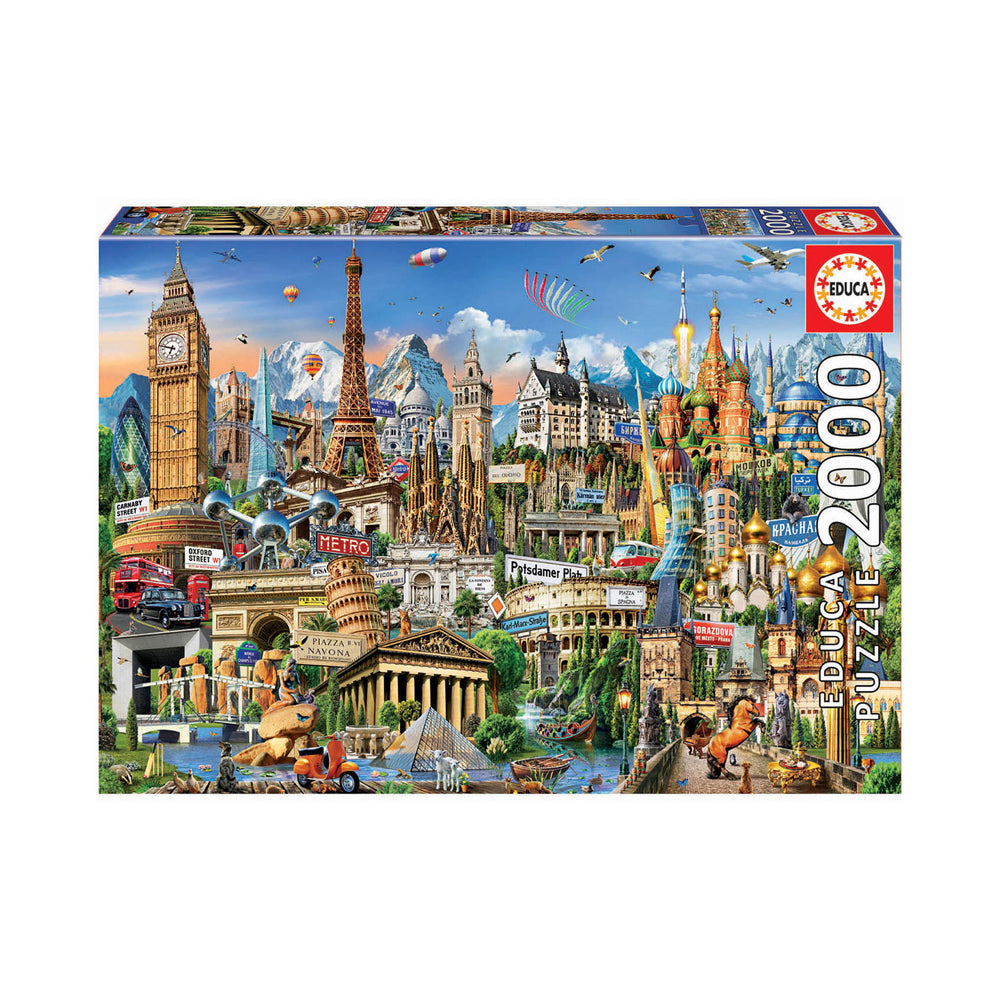 Educa Europe Landmarks Jigsaw Puzzle - 2000 pc