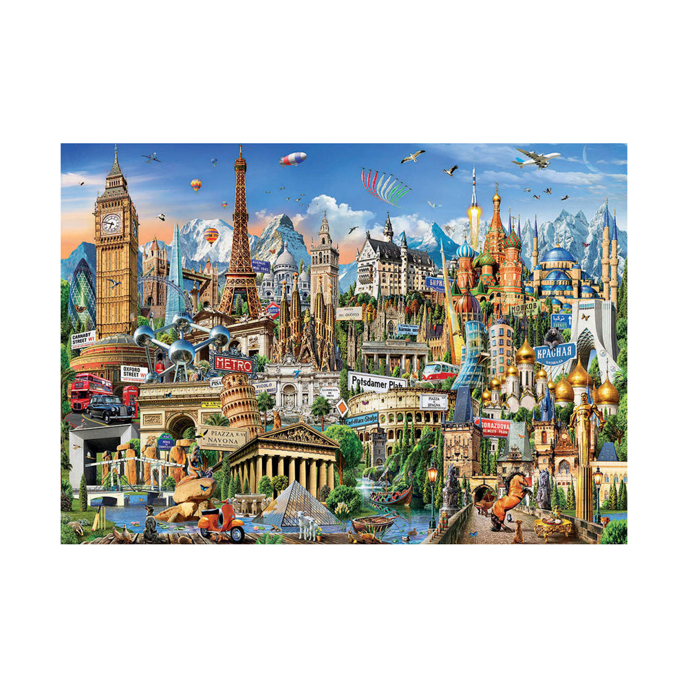 Educa Europe Landmarks Jigsaw Puzzle - 2000 pc