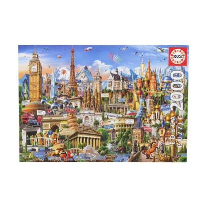 Educa Europe Landmarks Jigsaw Puzzle - 2000 pc