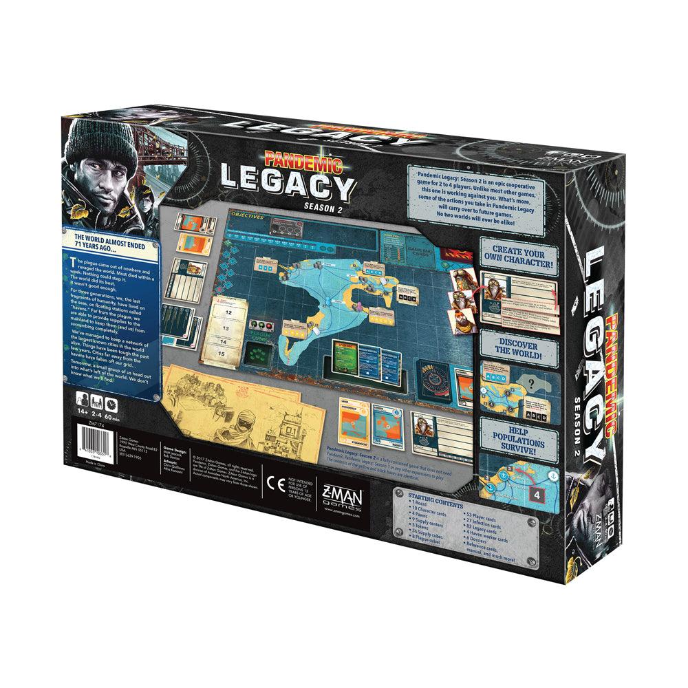 Z-Man Games Pandemic: Legacy Season 2, Black Edition Board Game