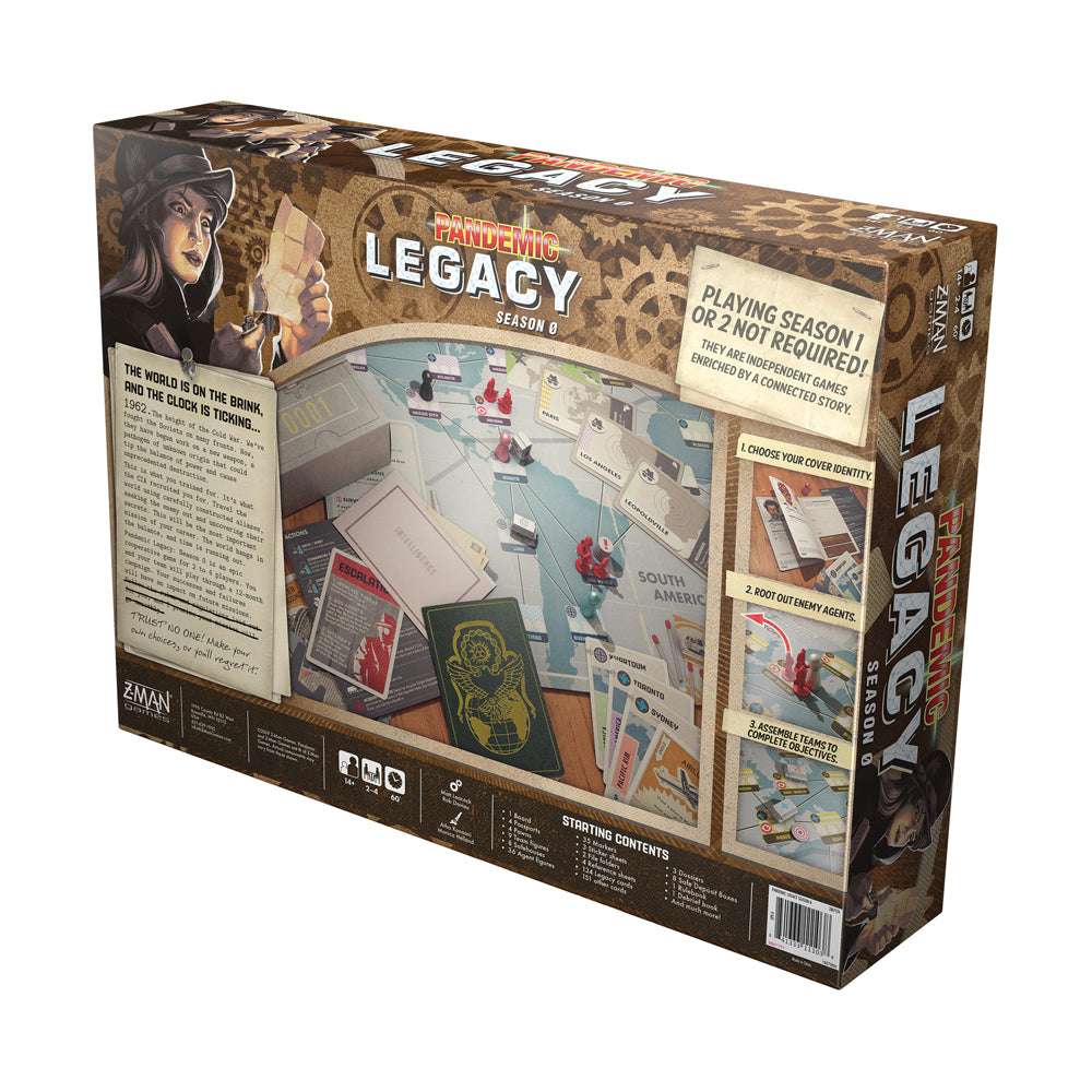 Pandemic Legacy Season 0 Cold War Espionage Board Game