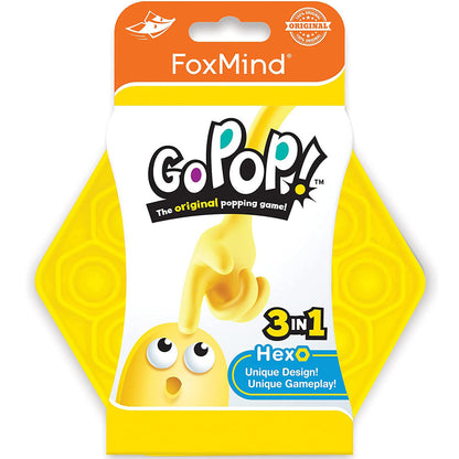 FoxMind Go Pop! Hexo Yellow - Strategic Bubble Popping Game