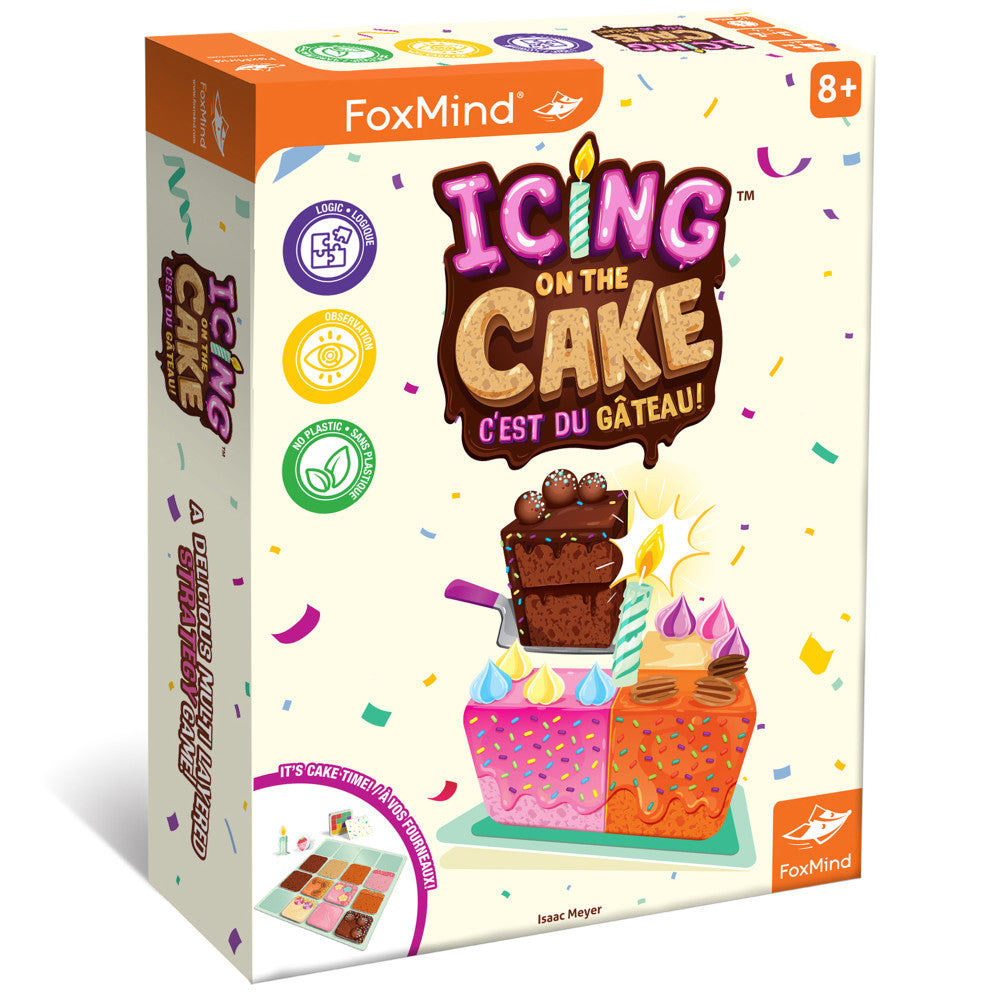 Icing On The Cake Strategy Game by FoxMind, Family Food-Themed Game for Ages 8+