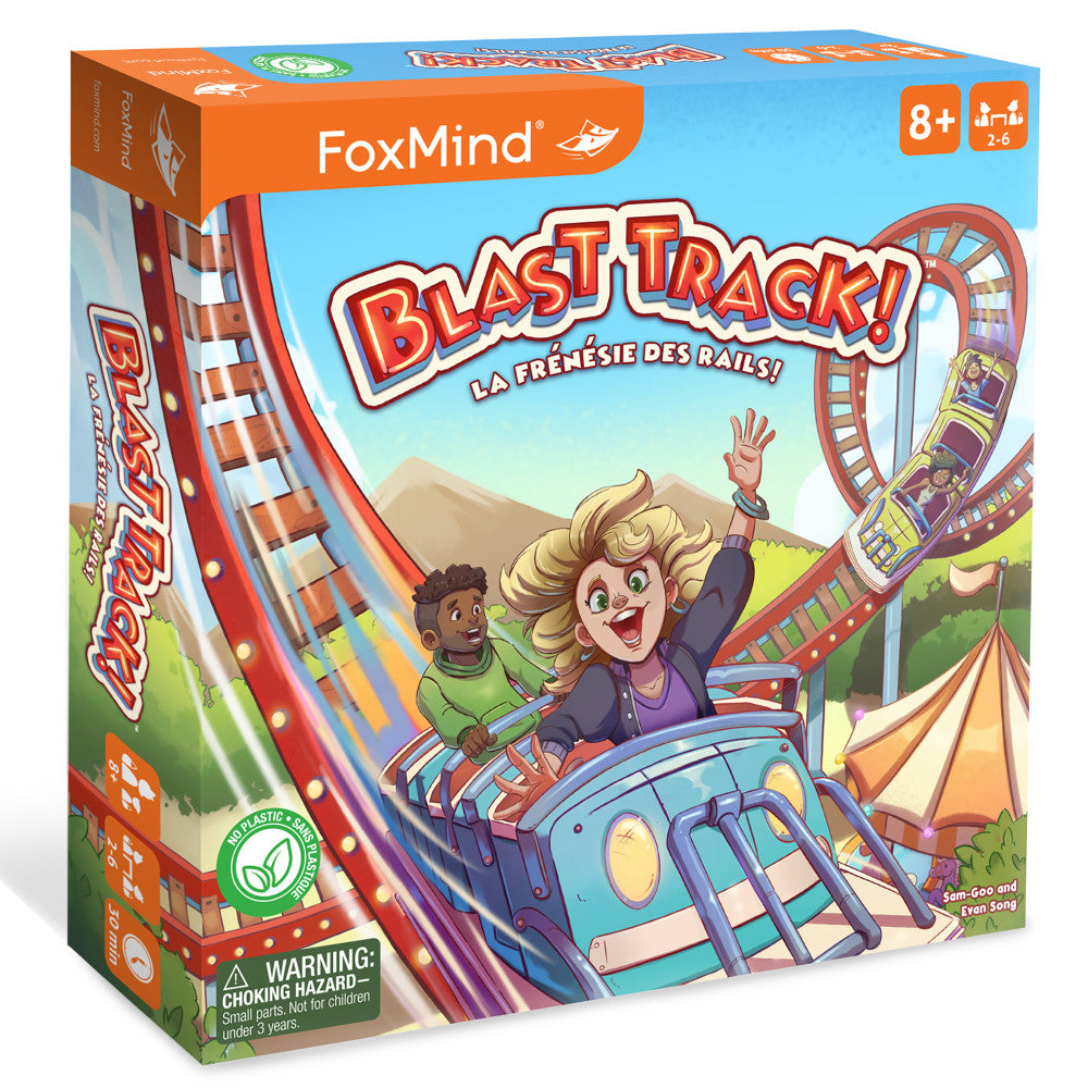 FoxMind: Blast Track - Tile Laying Board Game, Ages 8+, 2-6 Players