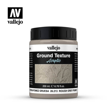 Vallejo Texture Acrylic Paint - Grey Pumice, Heavy Paste, 200ml