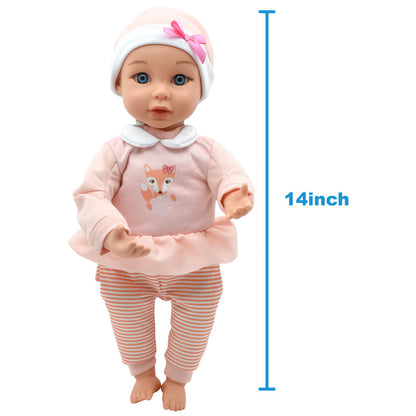 Little Darlings: Sweet Touch 14" Baby Doll - Fox-Pink-White