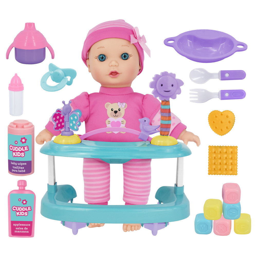 Cuddle Kids 11" Playtime Set with Soft Body Doll and Accessories