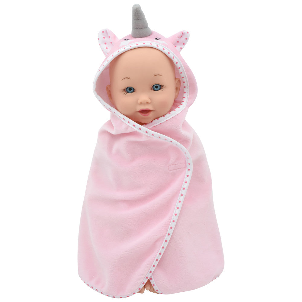 Little Darlings: Wash N' Play Baby Set - 12" Doll, Pink & Purple