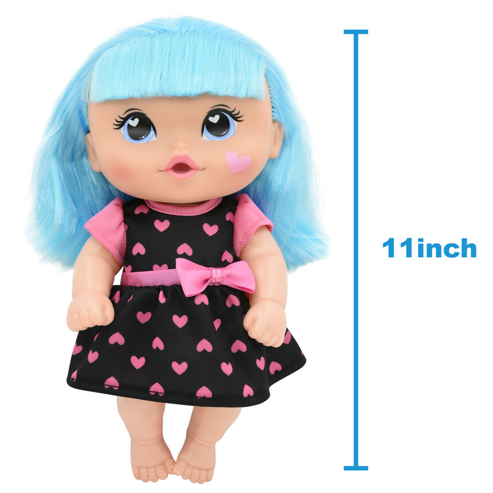 Cuddle Kids: 11" Yummy Hearts Dolls - 2 Pack Hard Body Dolls, Kids Age 2+