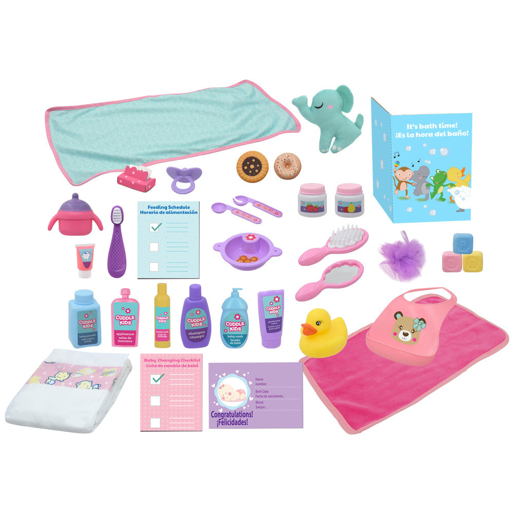 Cuddle Kids: Love N' Feed Playset - 15" Baby Doll - Pink Tutu Outfit