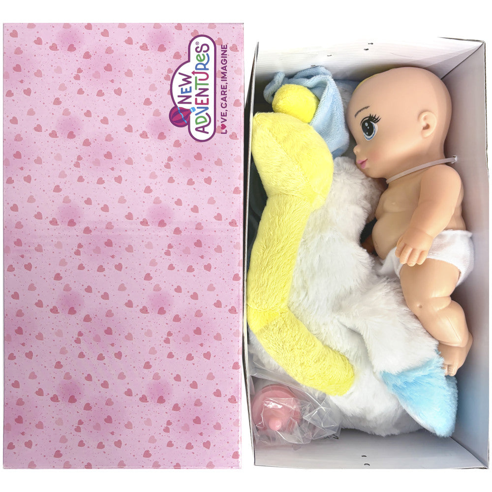 Magic Nursery: 8" Special Delivery Set - Blue - Posable Newborn Baby Doll, Kids Age 2+