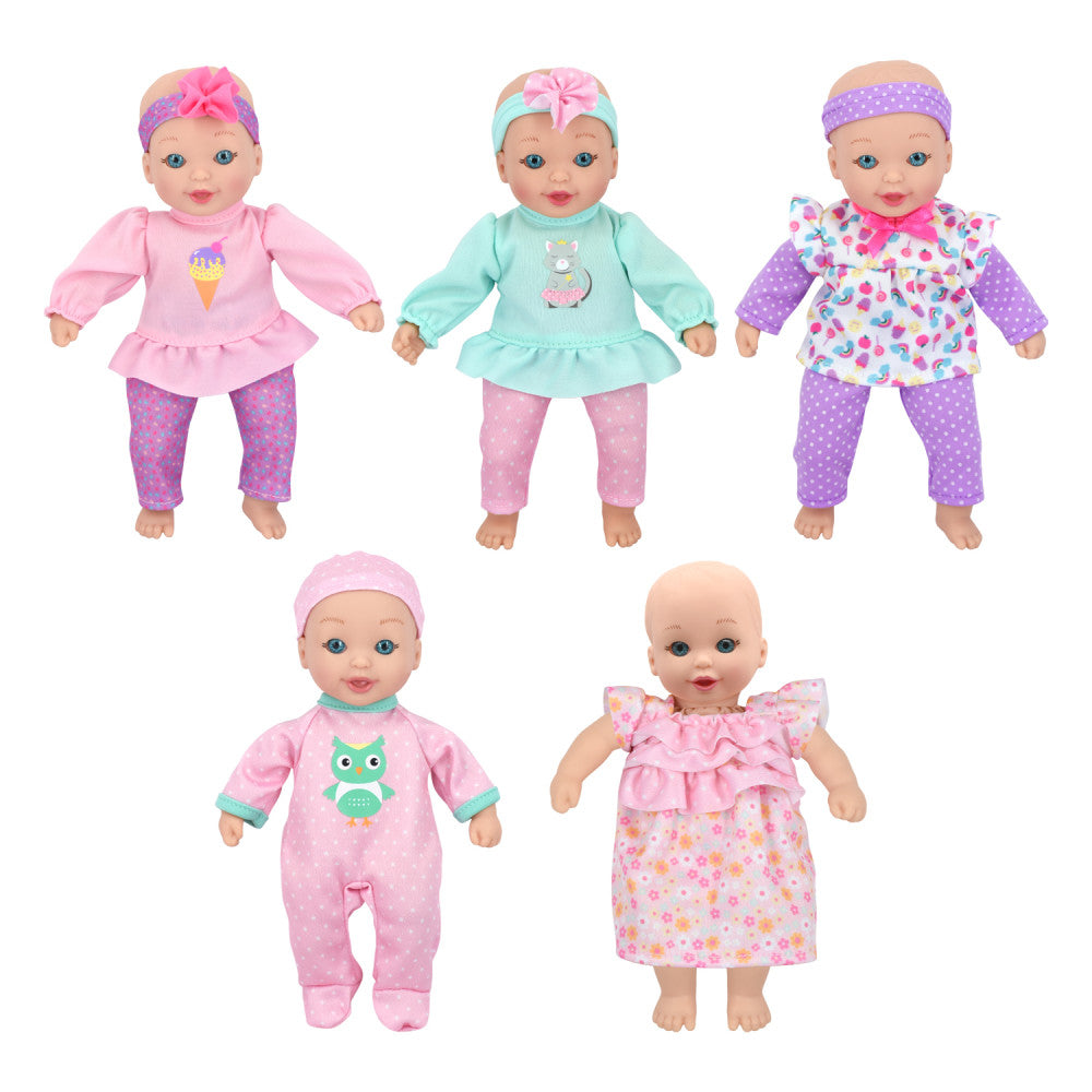 Little Darlings 8" Interchangeable Outfit Sweeties Dolls - 5 Pack