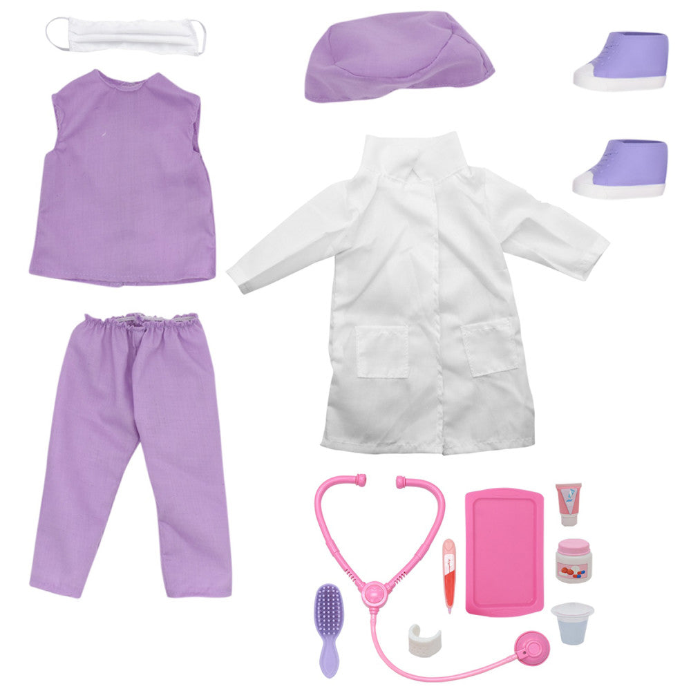 Style Girls 18" Doctor Dress Up Set for Dolls