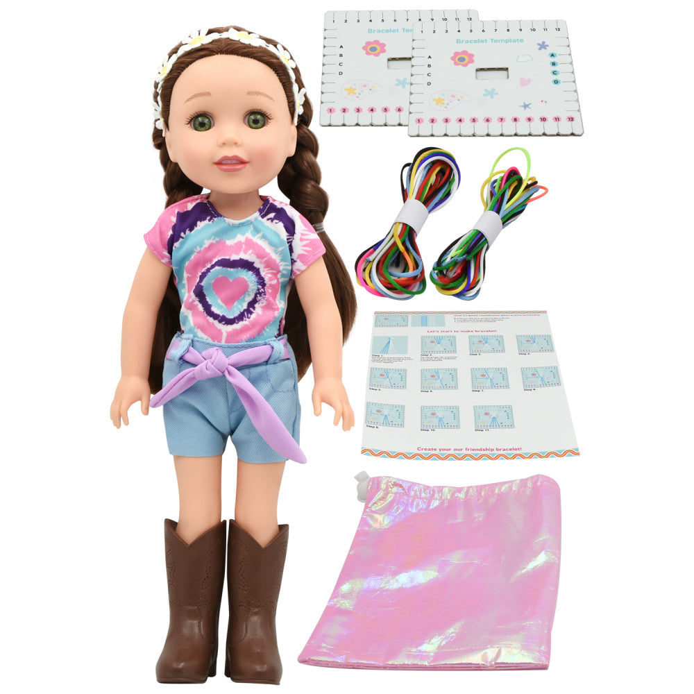 Style Dreamers Friendship Bracelet Maker Kit with 14" Styling Doll