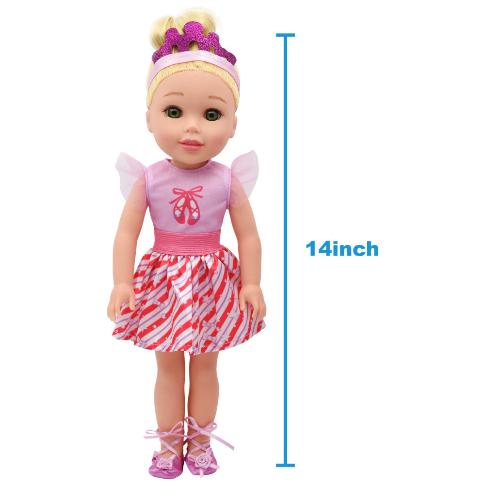 Style Dreamers: Ballet Set - Pink 14" Doll - Blonde Hair Hard Body Doll