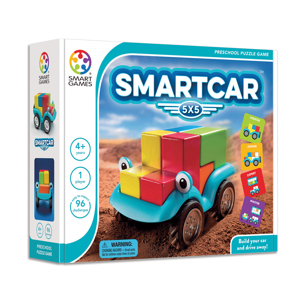 SmartGames SmartCar 5x5 - Multicolor Cognitive Skill-Building Puzzle Car