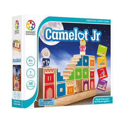 SmartGames Camelot Jr. Wooden 3D Logic Puzzle - 48 Challenges