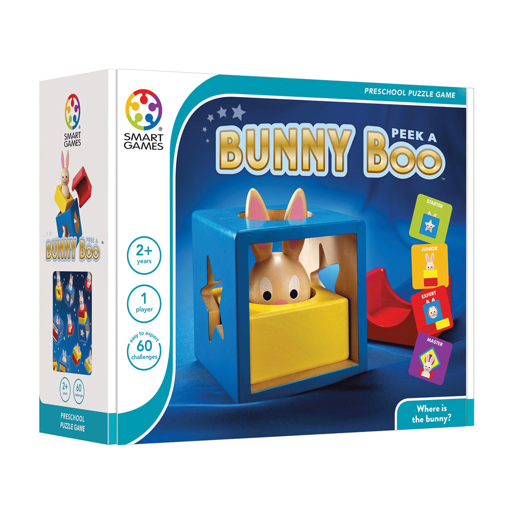 SmartGames Bunny Peek A Boo Wooden 3D Puzzle - 60 Challenges