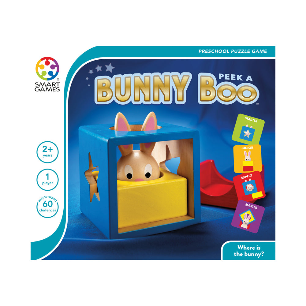 SmartGames Bunny Peek A Boo Wooden 3D Puzzle - 60 Challenges