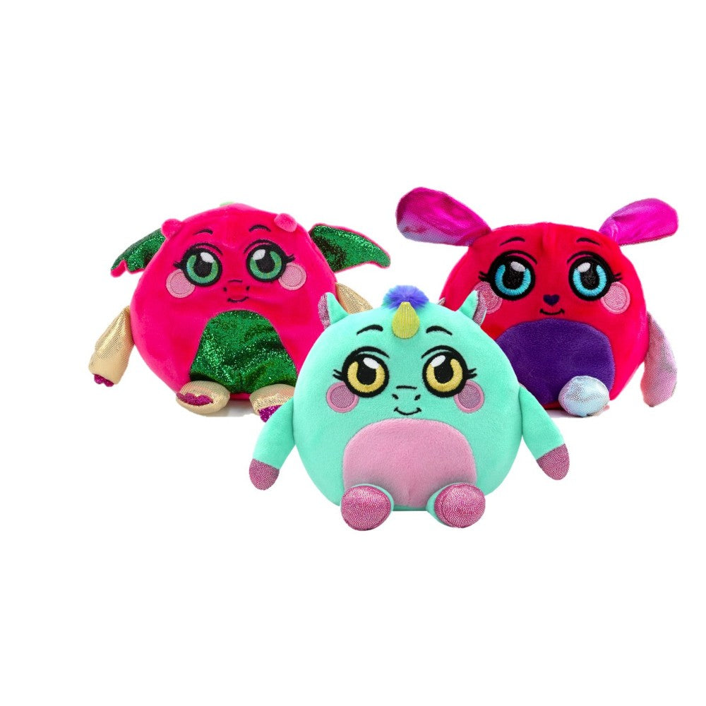 Mushmeez Moldable Plush 3-Pack - Dog, Dragon, Unicorn