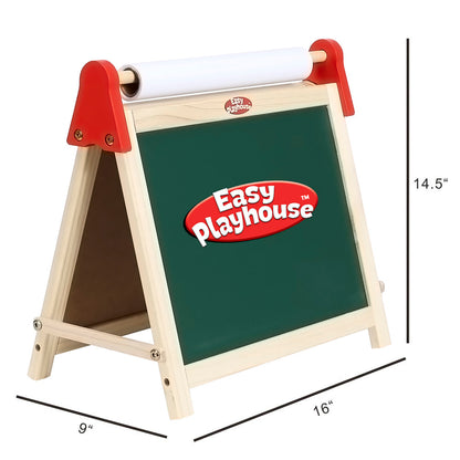 Easy Playhouse Wooden Table Top Easel for Children, Age 3+