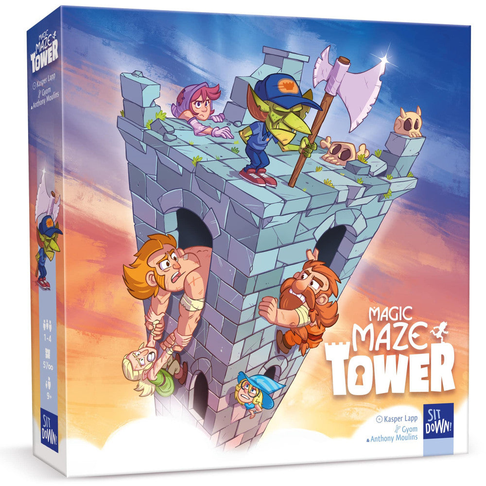 Sit Down Games: Magic Maze Tower - Cooperative Puzzle Board Gam, Ages 9+, 1-4 Players