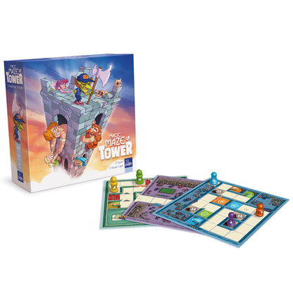 Sit Down Games: Magic Maze Tower - Cooperative Puzzle Board Gam, Ages 9+, 1-4 Players