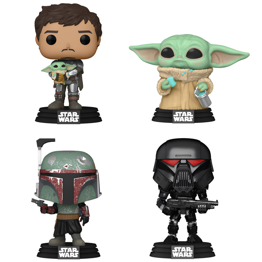 Funko POP! Star Wars: Mandalorian 3.75 inch Vinyl Collectors Set - Featuring Iconic Characters