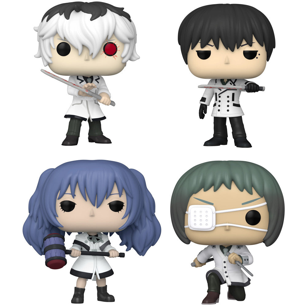 Funko Pop! Tokyo Ghoul 3.75 inch Vinyl Collectors Set - Haise Sasaki, Kuki Urie, Saiko Yonebayashi, Tooru Mutsuki