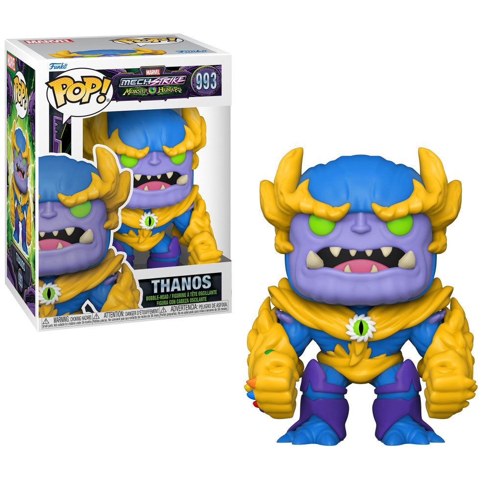 Funko Pop! Marvel: Mech Strike Monster Hunters - 3.75 inch Vinyl Figures - Loki, Thanos, Venom