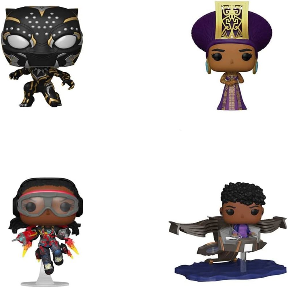 Funko POP! Marvel: Black Panther Wakanda Forever 4.7 inch Vinyl Bobbleheads - Collector Set