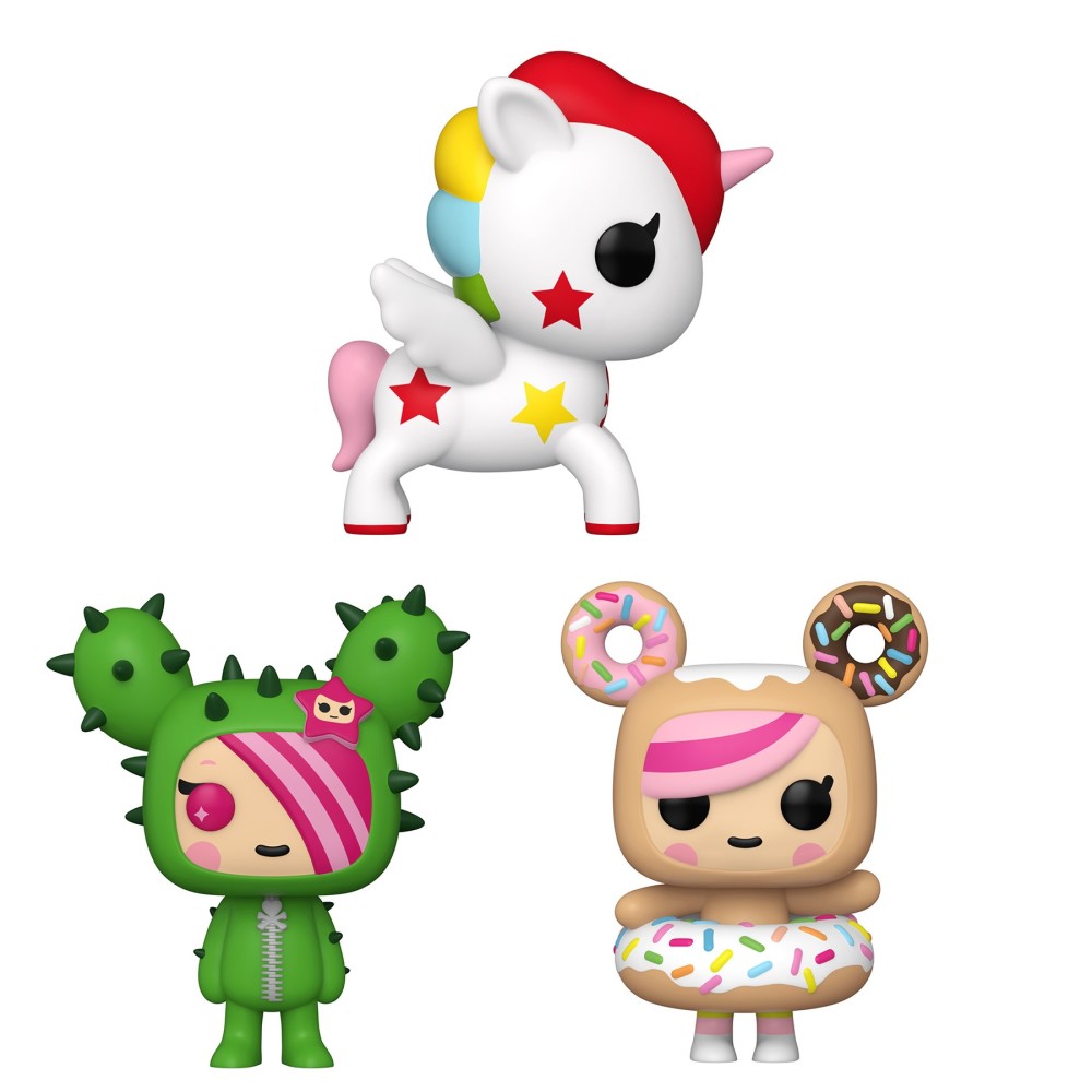 Funko Vinyl: POP! Tokidoki Collectors Set - 3 Figure Set Includes Donutella, Sandy & Stellina