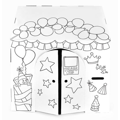 Easy Playhouse Birthday Art & Craft Cardboard Fort for Kids