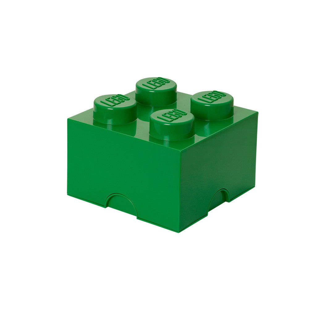 LEGO Room Copenhagen Storage Brick 4 - Stackable Organizer in Dark Green