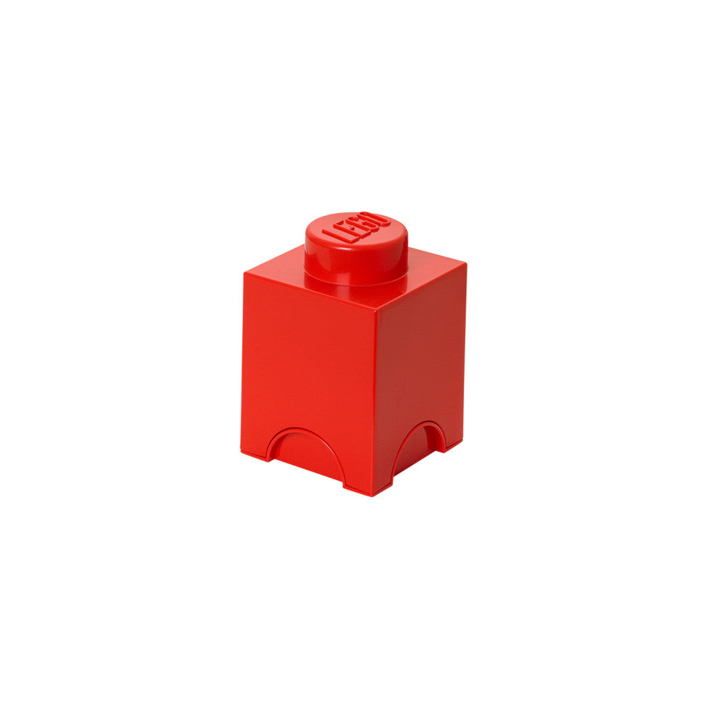 LEGO Bright Red Storage Brick 1 - Stackable Organizer