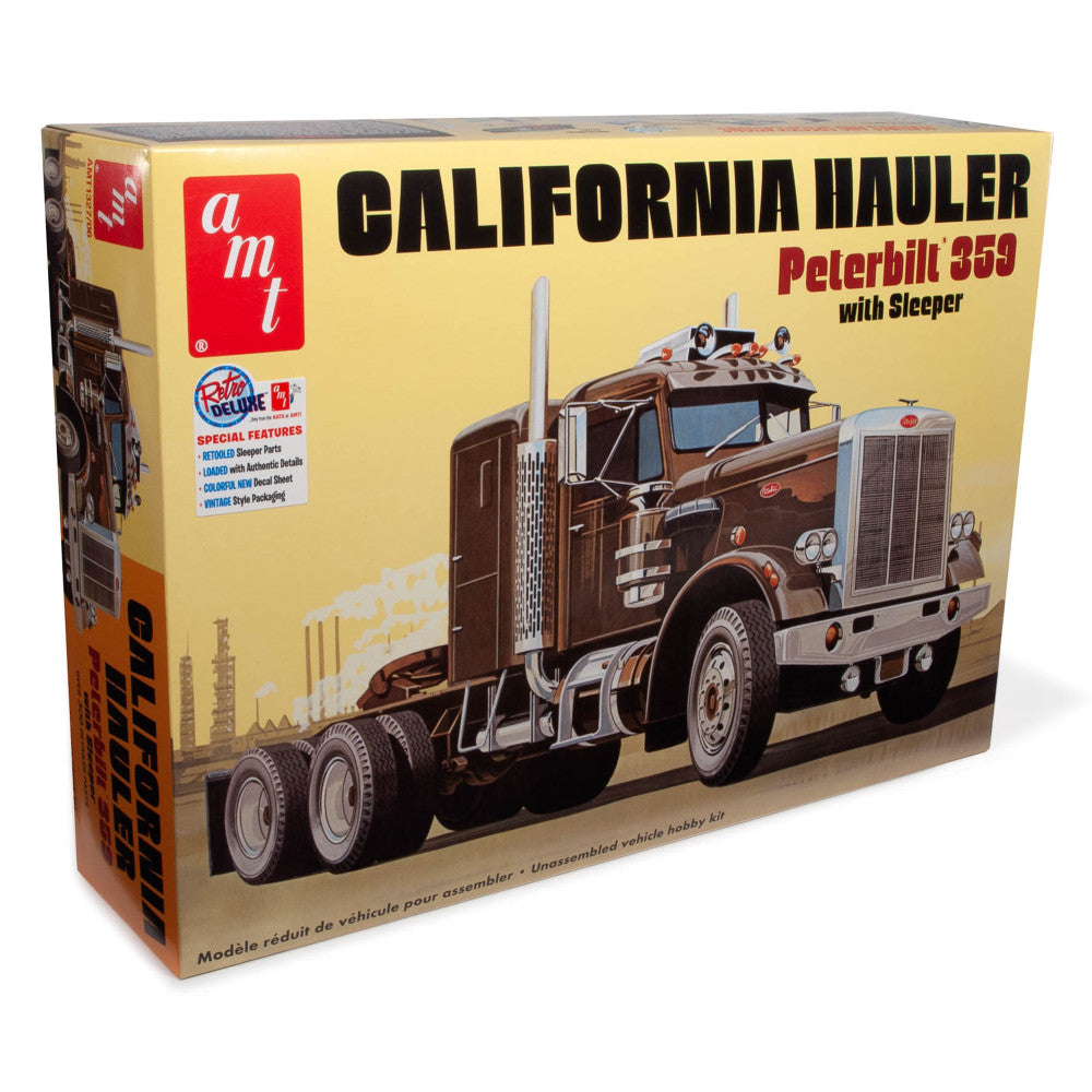 AMT Peterbilt 359 California Hauler 1:25 Scale Model Kit with Sleeper