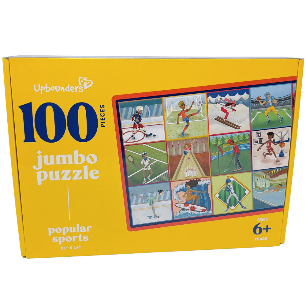 Upbounders Popular Sports 100-Piece Jigsaw Puzzle