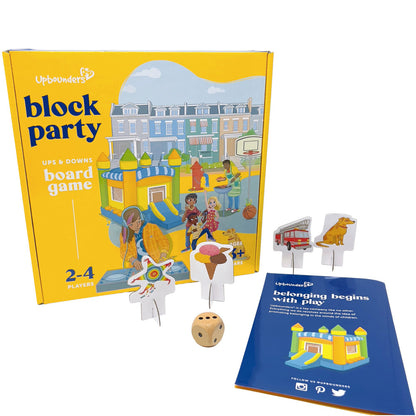 Upbounders Block Party Classic Ups and Downs Board Game for Kids