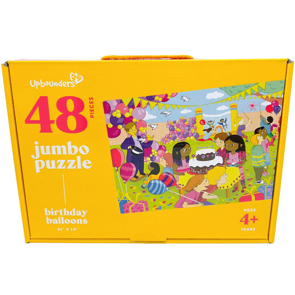 Upbounders Vibrant Birthday Balloons Jigsaw Puzzle - 48 pc