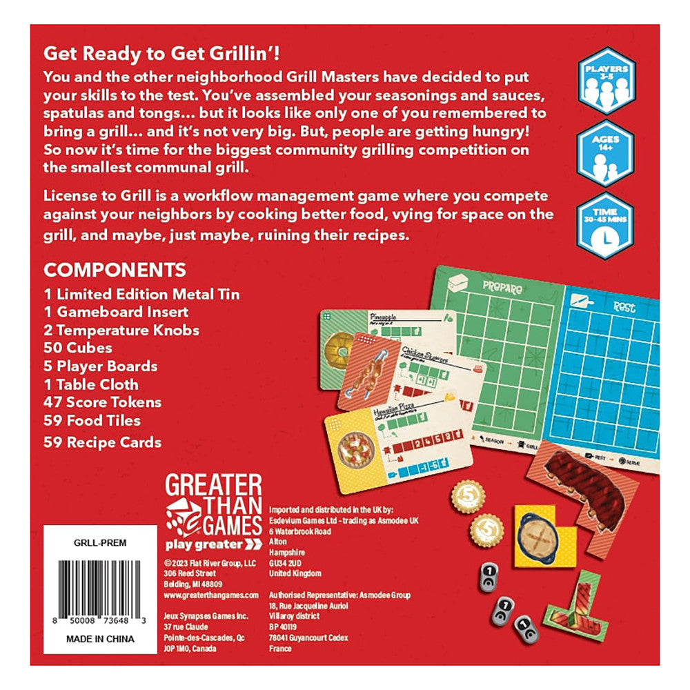 License to Grill Premium Edition - Strategic Polyomino Placement Game for Ages 14+