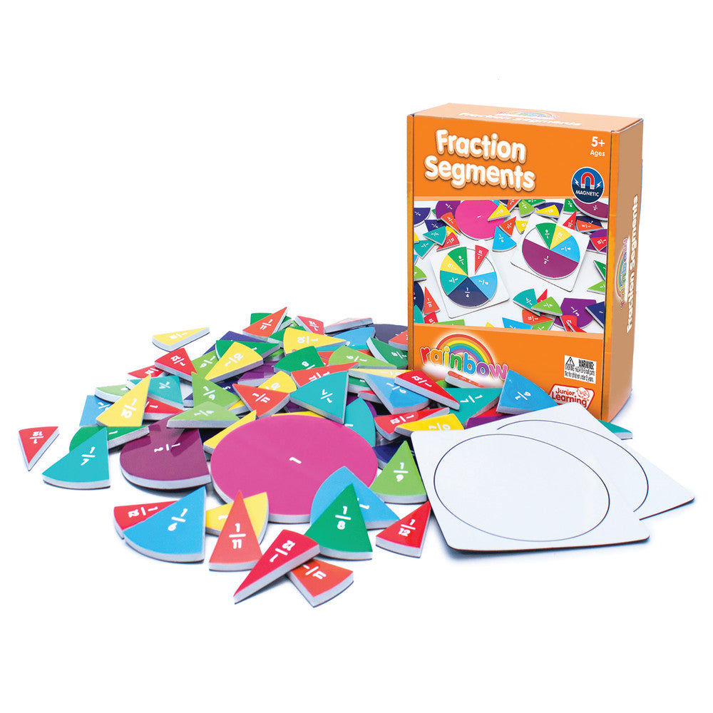 Junior Learning Fraction Segments - Magnetic Circle Puzzle Set