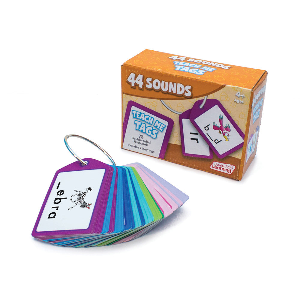 Junior Learning 44 Sounds Teach Me Tags - Educational Flashcards